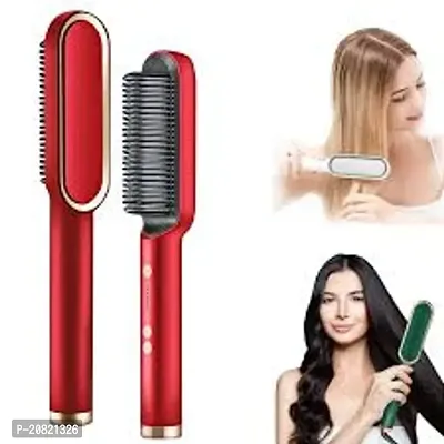 Hair Straightener Comb for Women  Men, Hair Styler, Straightener Machine Brush/PTC Heating Electric Straightener with 5 Temperature Control Hair Straightener Multicolour as per available 1 quantity-thumb2