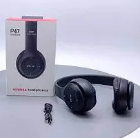 P47 Wireless Bluetooth Headphones with Microphone,Volume Control, Stereo FM,Memory Card Support-thumb1