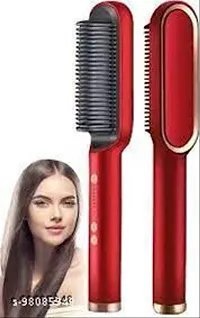 Hair Straightener Comb for Women  Men, Hair Styler, Straightener machine Brush/PTC Heating Electric Straightener with 5 Temperature Control Hair Straightener for Women, Multicolour-thumb3