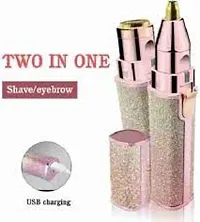 Blawless 2 In 1 Eyebrow Trimmer Runtime 30 Min Body Groomer For Women (Multicolor), Adaptor,Battery Powered-thumb3