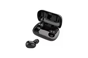 L21 Earbuds 25 Hours Playback Time with ASAP Charge Bluetooth Headset  (Black, True Wireless)-thumb1