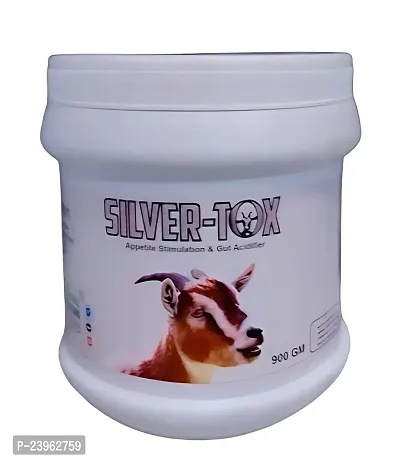 Sliver Tox Appetite Stimulation  Gut Acidifier  Toxin Binder for Goat  Sheep Supplements 900 gm Jar