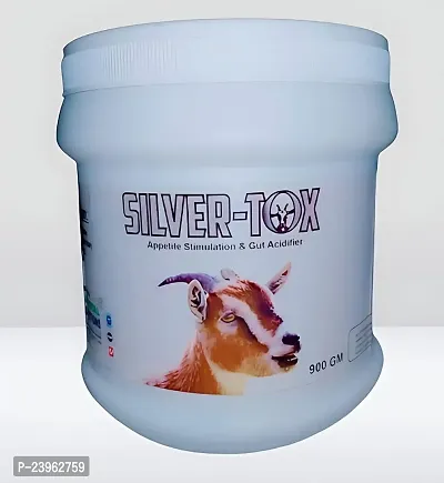 Sliver Tox Appetite Stimulation  Gut Acidifier  Toxin Binder for Goat  Sheep Supplements 900 gm Jar-thumb2