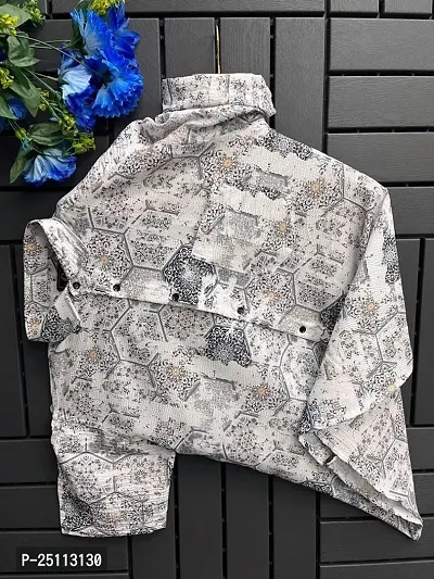 Stylish Cotton Multicoloured Printed Short Sleeves Shirt For Men