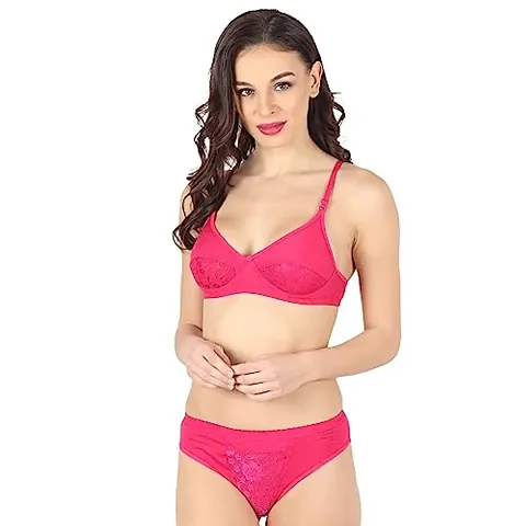 KD Classic Look Women's Girl's Lingerie Sexy Looking Net Bra Panty Set.