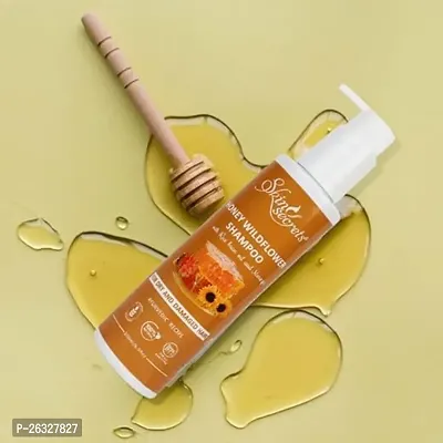 Skin Secrets Honey Wildflower Shampoo With Honey Rice Bran Oil For Dry Damaged Hair Paraben Sulphate Free Ayurvedic Recipe 200Ml