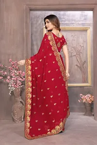 Beautiful Embroidered Georgettee Saree-thumb2