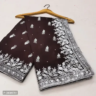 Beautiful Embroidered Georgettee Saree-thumb0