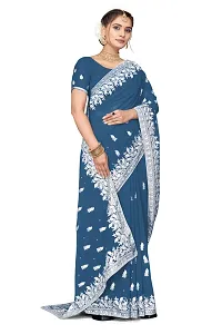 Beautiful Embroidered Georgettee Saree-thumb3