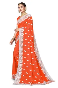 Beautiful Embroidered Georgettee Saree-thumb3