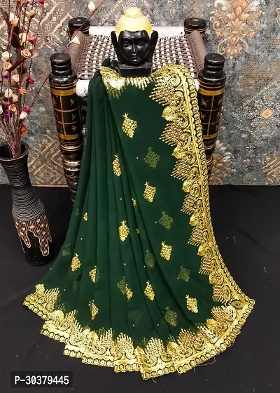 Beautiful Embroidered Georgettee Saree