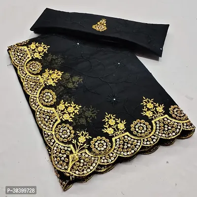 Embroidered Bollywood Net Saree-thumb0