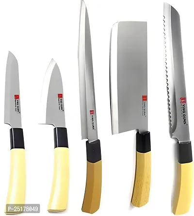 Ying Guns 5 Pc Stainless Steel Knife Set-thumb0