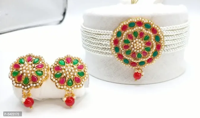 Women's Designer Necklace  Earrings Set