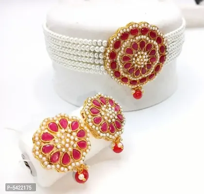 Women's Designer Necklace  Earrings Set-thumb0