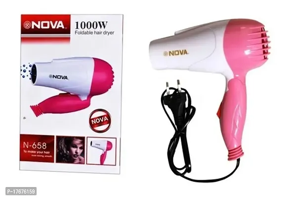 Nova Hair Dryer Hair Styling Appliance Electrical Foldable Hair Dryer For Woman  Man (Pack of 1)-thumb0