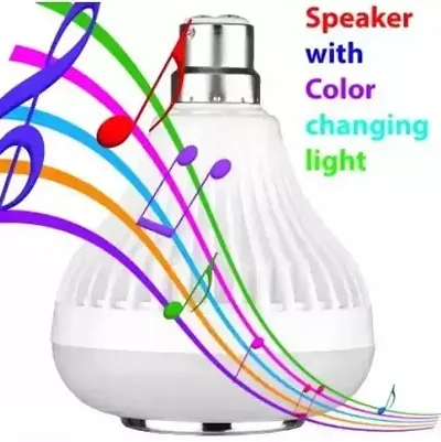 Color changing LED Music Smart Bulb with Bluetooth Speaker