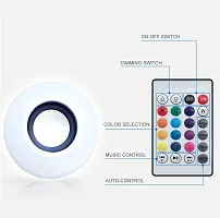 Color changing LED Music Smart Bulb with Bluetooth Speaker DJ Lights with Remote Control (Multicolor) Pack of 1-thumb2