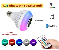 smart bulb with 12w multi colour bluetooth controlled music disco type self changing colour lamp flashlight music light (Pack of 1)-thumb3