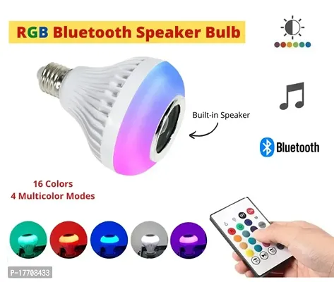 smart bulb with 12w multi colour bluetooth controlled music disco type self changing colour lamp flashlight music light (Pack of 1)-thumb4