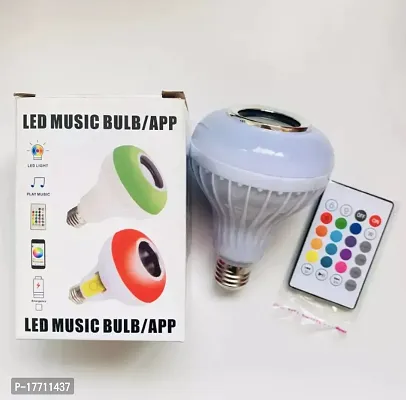 Music Bulb12-Watts Led Multicolor Light Bulb With Bluetooth Speaker And Remort Control(Pack Of 1)