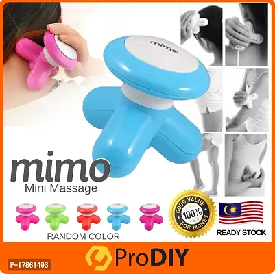 Acupressure Electric Mini Full Body Vibration Massager Mimo mini body massager body massager For pain relief with USB Port (PACK OF 1) Massager (Multicolor)-thumb0