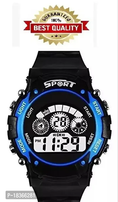 Attractive Fancy Unisex Waterproof 7 Light Digital Multifunctional Watch For Kids Boys And Girls Pack of 1-thumb0