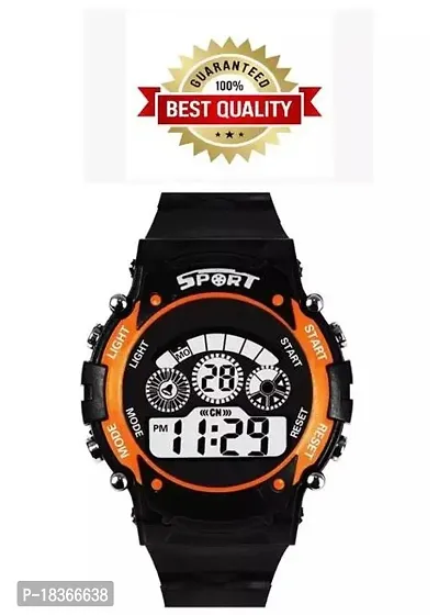 Kids Multicolor Multifunctional 7 Light Sports Watch For Boys  Girls Pack of 1-thumb0