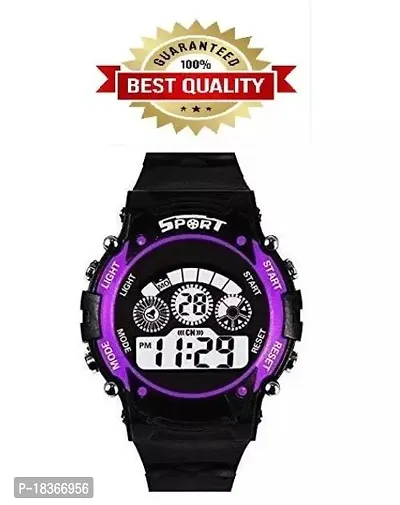 Kids New Latest Digital Multifunctional 7 Light Sports Watch For Boys  Girls Pack of 1-thumb0