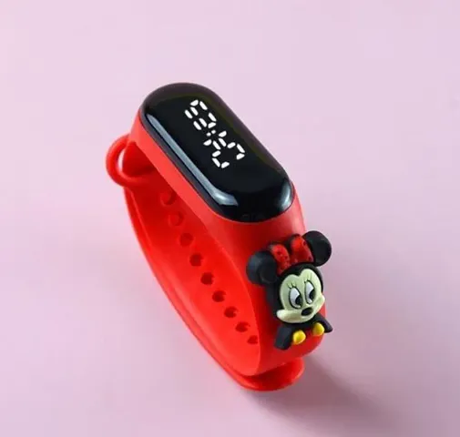 LED Green Cartoon Character Watch for Kids