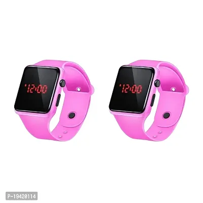 New Trendy Digital Square LED Watches For Kids (Pack of 2)-thumb0