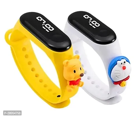 Trendy Digital Toy M2 Band Wrist Watch For Kids (Pack of 2)