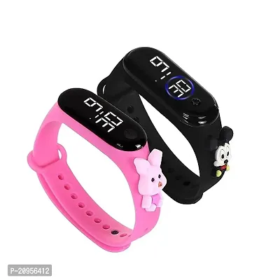 Trendy Digital Toy M2 Band Watch For Kids Boys  Girl's (Pack of 2)