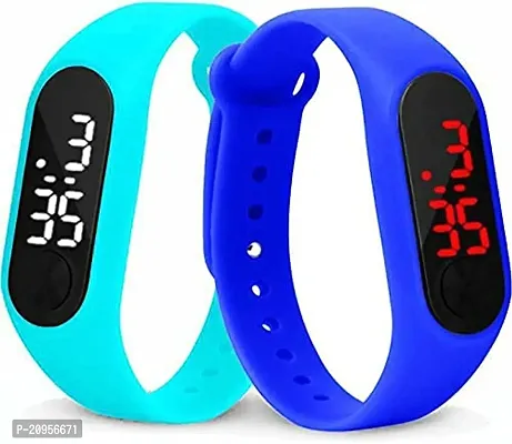 New Band Digital Wrist Watch For Kids Boys  Girls (Pack of 2)