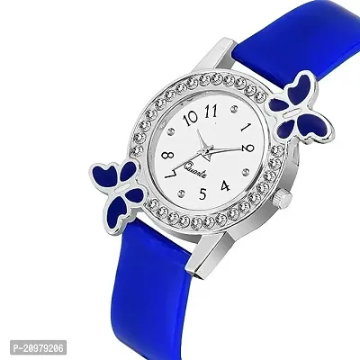 Blue Butterfly Analog Watch - for girls (Pack of 1)-thumb0