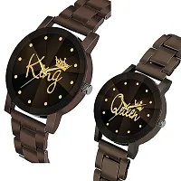 Queen  King Dial Magnetic Belt Combo Women's and Girl's Watches Pack of 2-thumb2