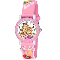 Barbie Pink Strap White dial Analog Wrist Watch (Pack of 1) Analog Watch - For Girls.-thumb2