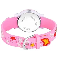 Stylish Pink Barbie Analog Watch For Kids Girls (Pack of 1)-thumb1