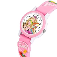 Stylish Pink Barbie Analog Watch For Kids Girls (Pack of 1)-thumb3