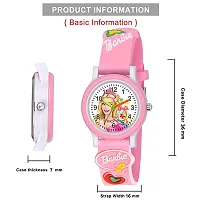 Stylish Pink Barbie Analog Watch For Kids Girls (Pack of 1)-thumb2