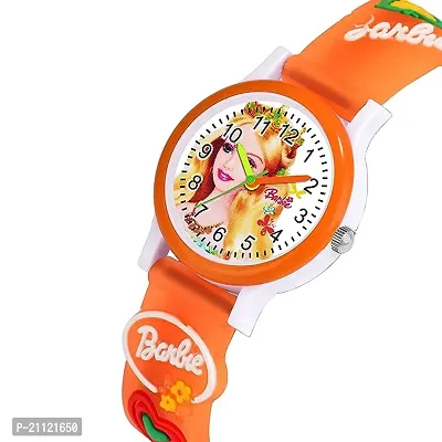 New Barbie Orange Design Watch For Girl Analog Watch - For Girls (Pack of 1)-thumb3