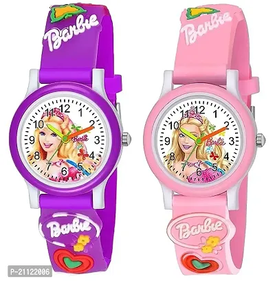 Buy GLENVIT-X Combo Pack of White Dial Barbie Watch with Pink Sunglass for  Girl's Analog Watch - for Girls Kids at Amazon.in