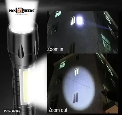 Zoomable Full Metal Body Flash light Torch Pack of 2-thumb2