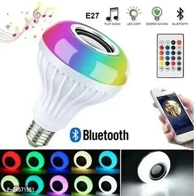 Smart LED Bulb With Bluetooth Speaker Remote Controlled And Multicolor Music Light-thumb0