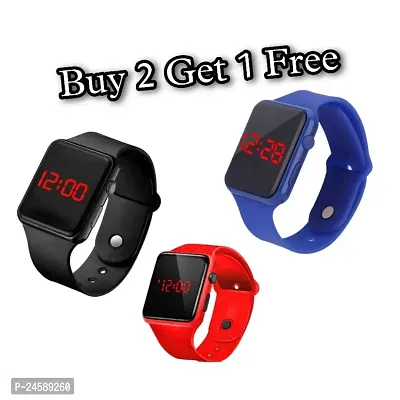 Latest Trending Men and Women watches Best Quality smart Watch Classy Digital Watch Wrist Watch Sports Watch LED Band for Kids, Boys and Girls (BUY 2 GET 1 FREE)