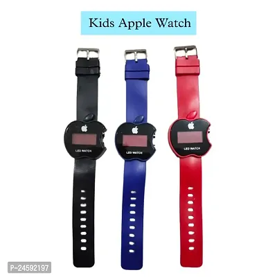 Apple Digital Cut Shape Watch For Kids (Pack of 3)-thumb0