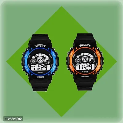 Classic Digital Watch For Kids Pack of 2