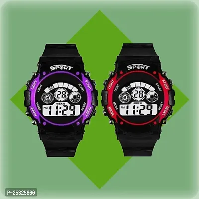 Classic Digital Watch For Kids Pack of 2