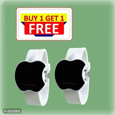 Trendy Apple Cut Shape Watch For Kids Pack of 2 BUY 1 GET 1 FREE-thumb0