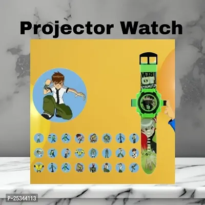 Projector Watch Ben 10 Digital Light 24 Images Ben10 Projector Wrist Led Watch for Kids Boys  Girls Diwali Gift Birthday Gift Entertainment Toy Green